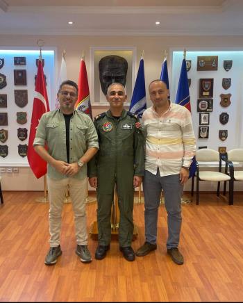 Bölüm Başkanımız Doç.Dr. Ümit Akın, Balıkesir Bandırma 6'ncı Ana Jet Üs Komutanı Hava Pilot Tuğgeneral Esat Çetin’i Makamında Ziyaret Etti