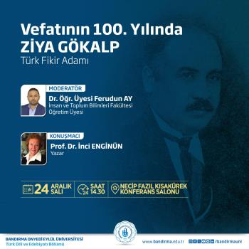 Vefatının 100. Yılında Ziya Gökalp