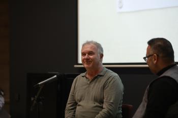 Türk Dünyası Araştırmalarının Duayen İsmi Prof. Dr. Orhan Söylemez, Bölümümüz Dr. Öğr. Üyesi Ferudun Ay’ın Moderatörlüğünde, Üniversitemizde “Türk Dünyası Ortak Alfabesi” Başlıklı Konferans Verdi