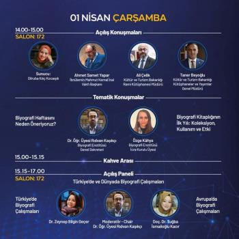 Bölümümüz Hocalarından Dr. Öğr. Üyesi Rıdvan Kaşıkçı, Biyografi Haftası’nda Konuşmacı ve Moderatör Olarak Yer Alacak