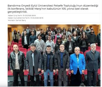 Dr. Öğretim Üyesi Oğuz DÜZGÜN'ün konferansı Marmara Yaşam'da yer aldı