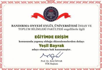Fakültemiz "Yeşil Bayrak" Adayı Olmaya Hak Kazandı