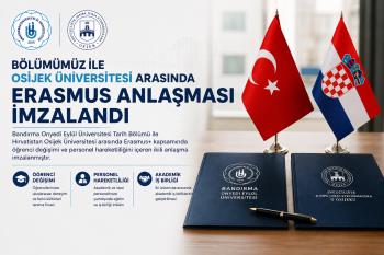 Bölümümüz ile Osijek Üniversitesi Arasında Erasmus+ Anlaşması İmzalandı