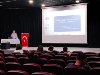 Bölümümüz Hocalarından Dr. Öğr. Üyesi Sakine Akcan Ekici Tarafından Okul Müdürlerine “Türk Eğitim Düşüncesi ve Erdemli Yönetici” Dersi Verildi