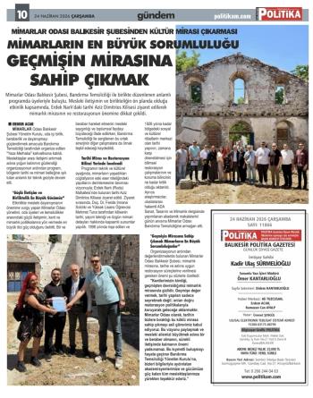 Erdek Narlı Aziz Dimitrios Kilisesi Ziyaret Edilerek Mimarlık Mirasının ve Restorasyonun Önemine Dikkat Çekildi