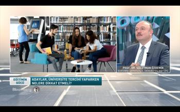 Our Rector was the Guest of the "Eğitimin Gücü" Show on Bloomberg HT Channel